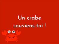 Un crabe souviens-toi